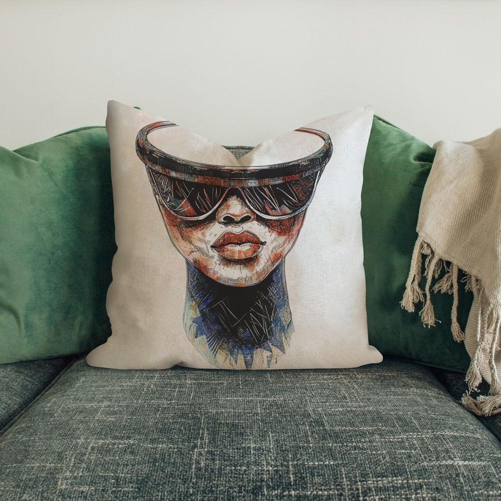 Dum Tek On The Brain I Belly Dance Throw Pillow 18 in x 18 in