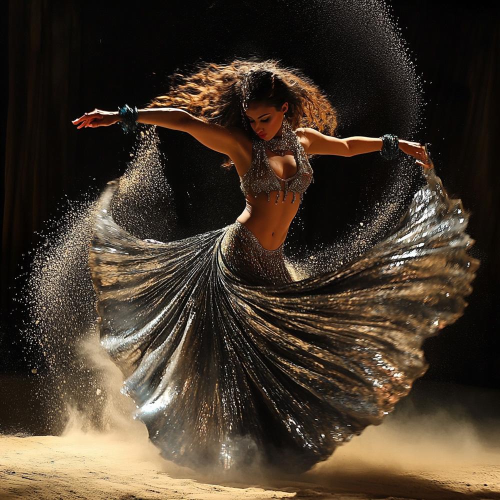 Earth Connection I Vintage Red - Belly Dance Art Download