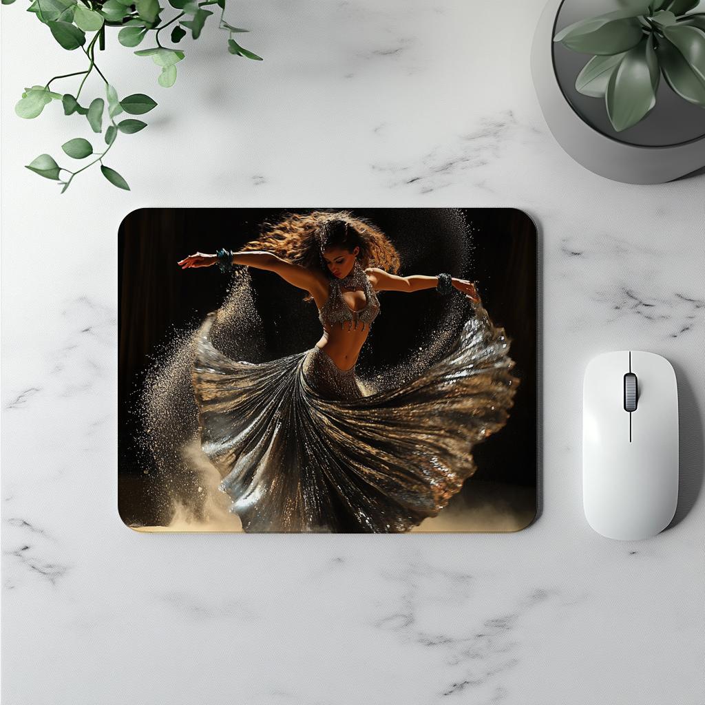 Earth Connection I Vintage Red - Belly Dance Office Decor