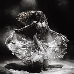 Earth Connection II Vintage Red - Belly Dance Art Download