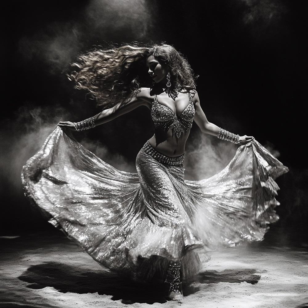 Earth Connection II Vintage Red - Belly Dance Art Download