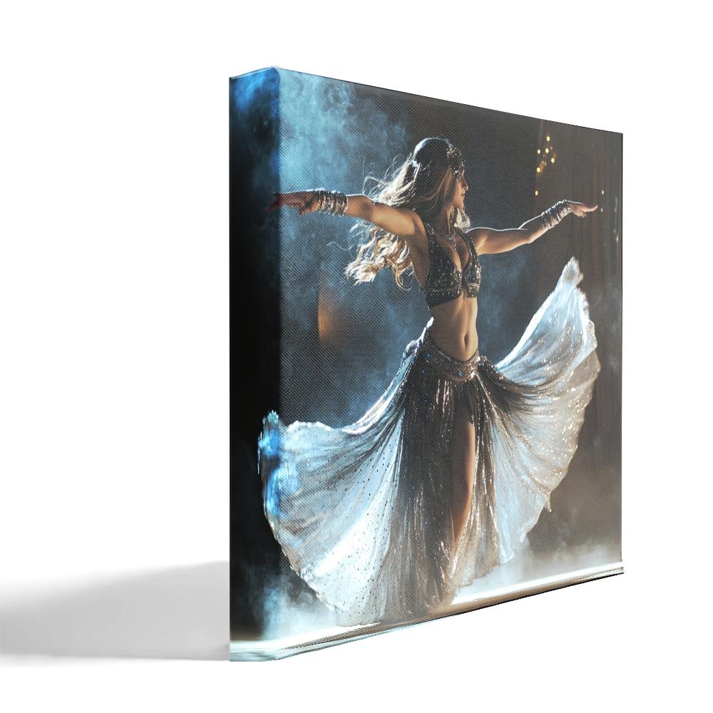 Earth Connection III Belly Dance Canvas Art 16 in x 16 in