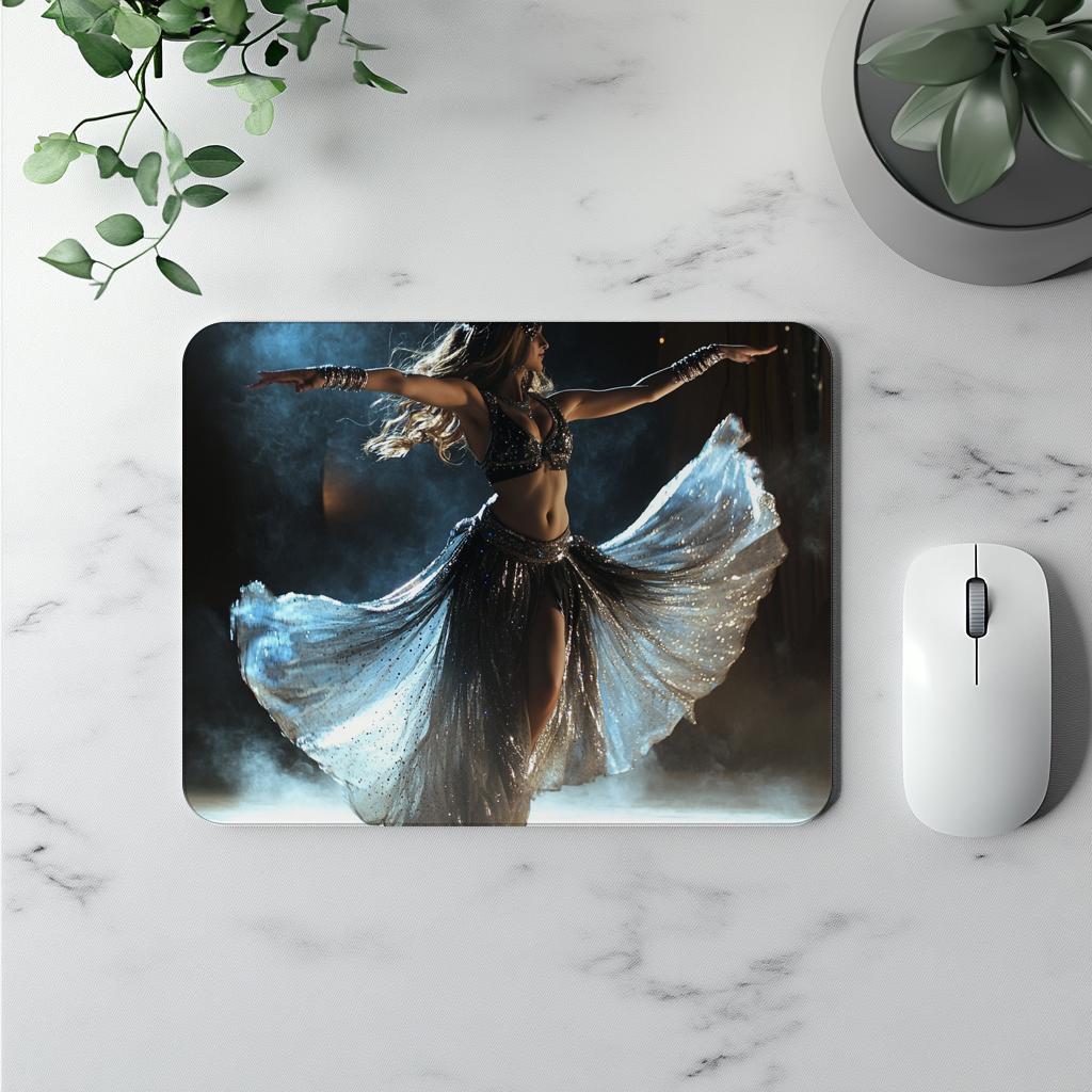 Earth Connection III Vintage Red - Belly Dance Office Decor