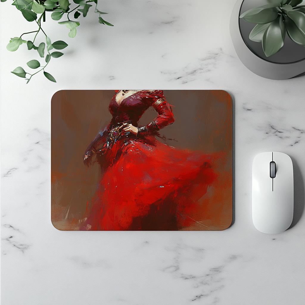 Fire Pastel Solo I Watercolor Purple - Belly Dance Office Decor | Mouse Pads