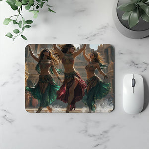 Fountain Dance II Vintage Red - Belly Dance Office Decor