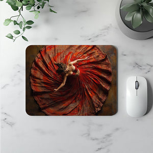 Full Circle Perspective II Vintage Red - Belly Dance Office Decor