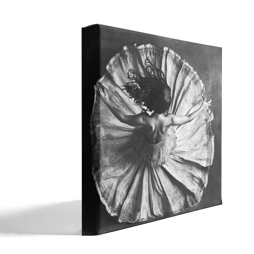 Full Circle Perspective III Belly Dance Canvas Art 16 in x 16 in