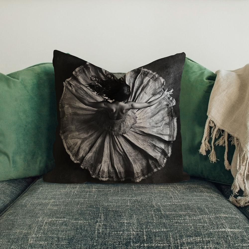 Full Circle Perspective Iii Belly Dance Throw Pillow 18 in x 18 in