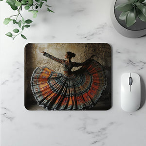 Full Circle Skirt III Vintage Red - Belly Dance Office Decor