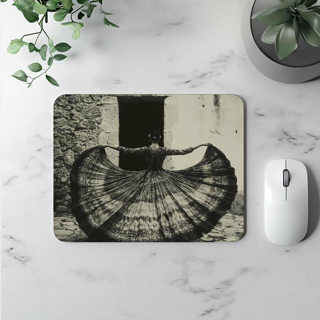 Full Circle Skirt IX Vintage Red - Belly Dance Office Decor