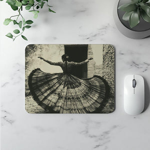 Full Circle Skirt VI Vintage Red - Belly Dance Office Decor