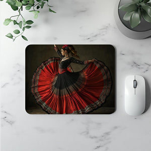 Full Circle Skirt XIII Vintage Red - Belly Dance Office Decor