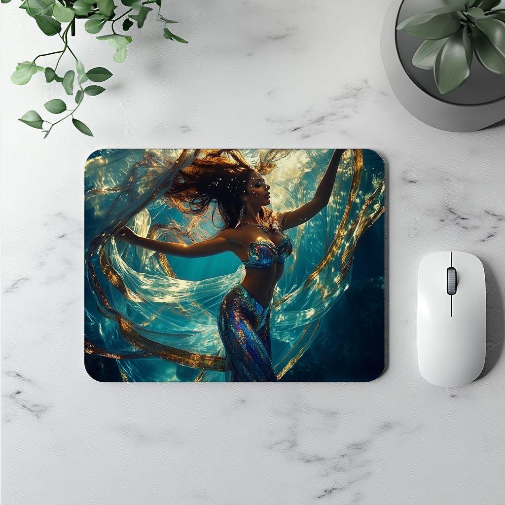 Grace Submerged I Vintage Red - Belly Dance Office Decor