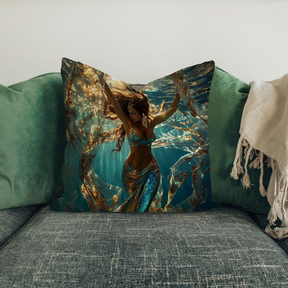 Grace Submerged Ii Belly Dance Throw Pillow 18 in x 18 in