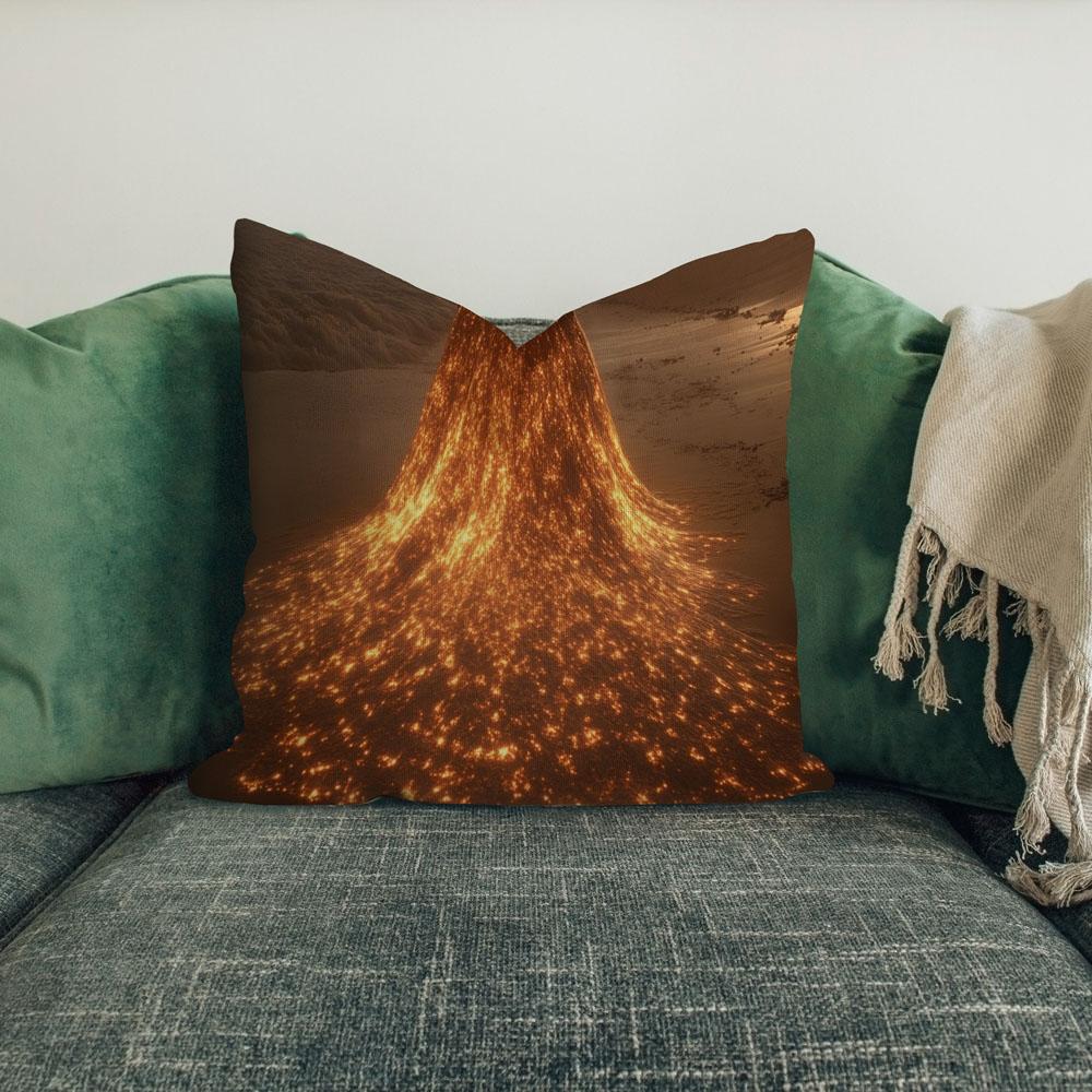 Hawaiian Goddess Island I Belly Dance Throw Pillow 18 in x 18 in