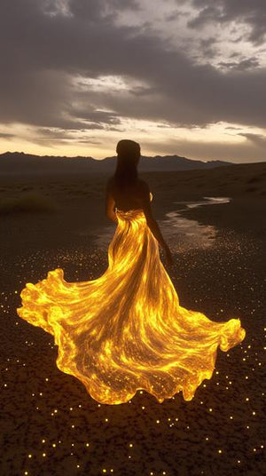 Hawaiian Goddess Island IV Watercolor Purple - Belly Dance Art Download