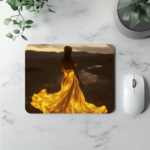 Hawaiian Goddess Island IV Watercolor Purple - Belly Dance Office Decor | Mouse Pads