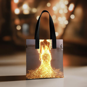 Hawaiian Goddess Island V Watercolor Purple - Belly Dance Fashion Tote Bag