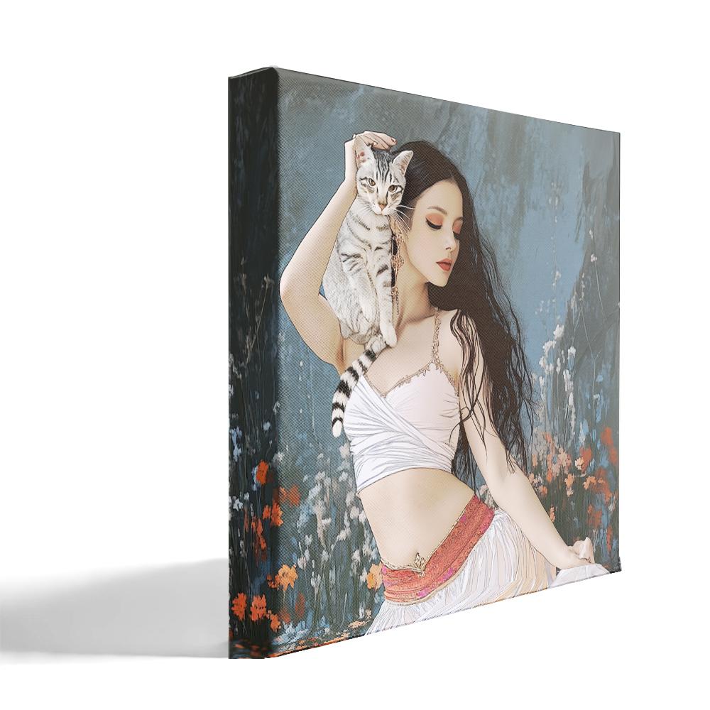 Kindred Soul I Belly Dance Canvas Art 16 in x 16 in