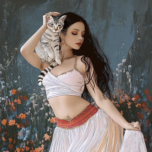 Kindred Soul I Watercolor Purple - Belly Dance Art Download