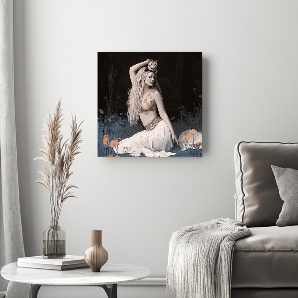 Kindred Soul II Belly Dance Canvas Art 16 in x 16 in