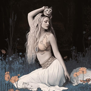 Kindred Soul II Watercolor Purple - Belly Dance Art Download