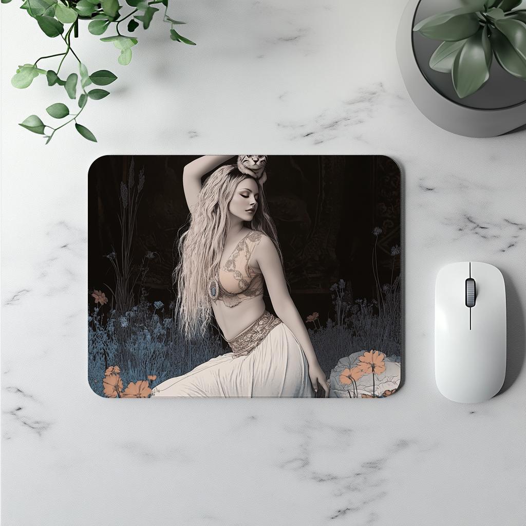 Kindred Soul II Watercolor Purple - Belly Dance Office Decor | Mouse Pads