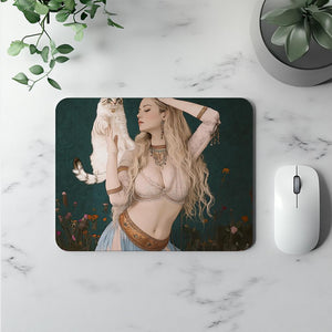 Kindred Soul III Watercolor Purple - Belly Dance Office Decor | Mouse Pads
