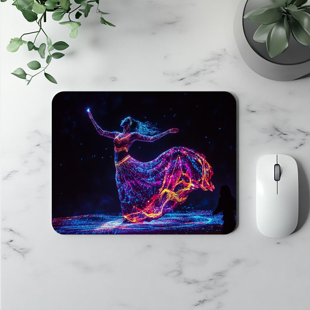 LED Light Outlines I Watercolor Purple - Belly Dance Office Decor | Mouse Pads