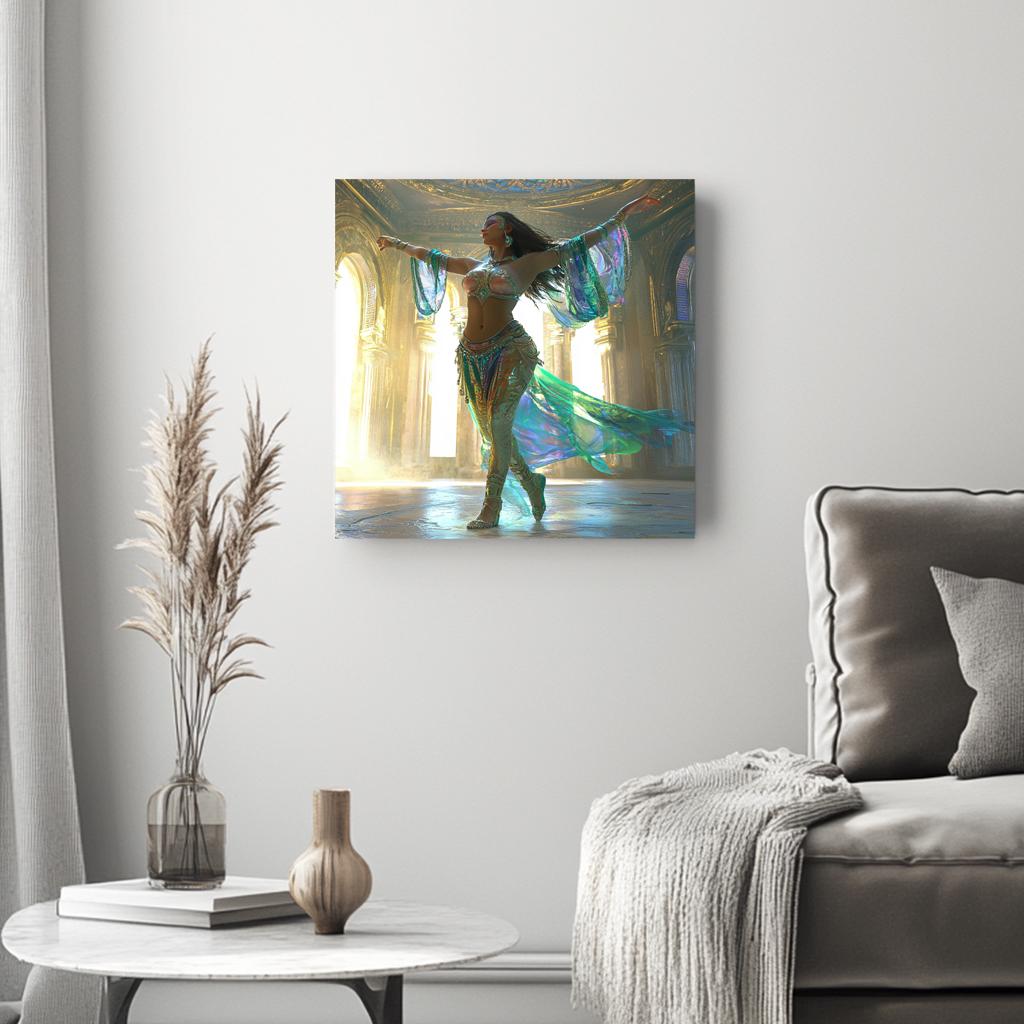 Lost City I Belly Dance Canvas Art 16 in x 16 in