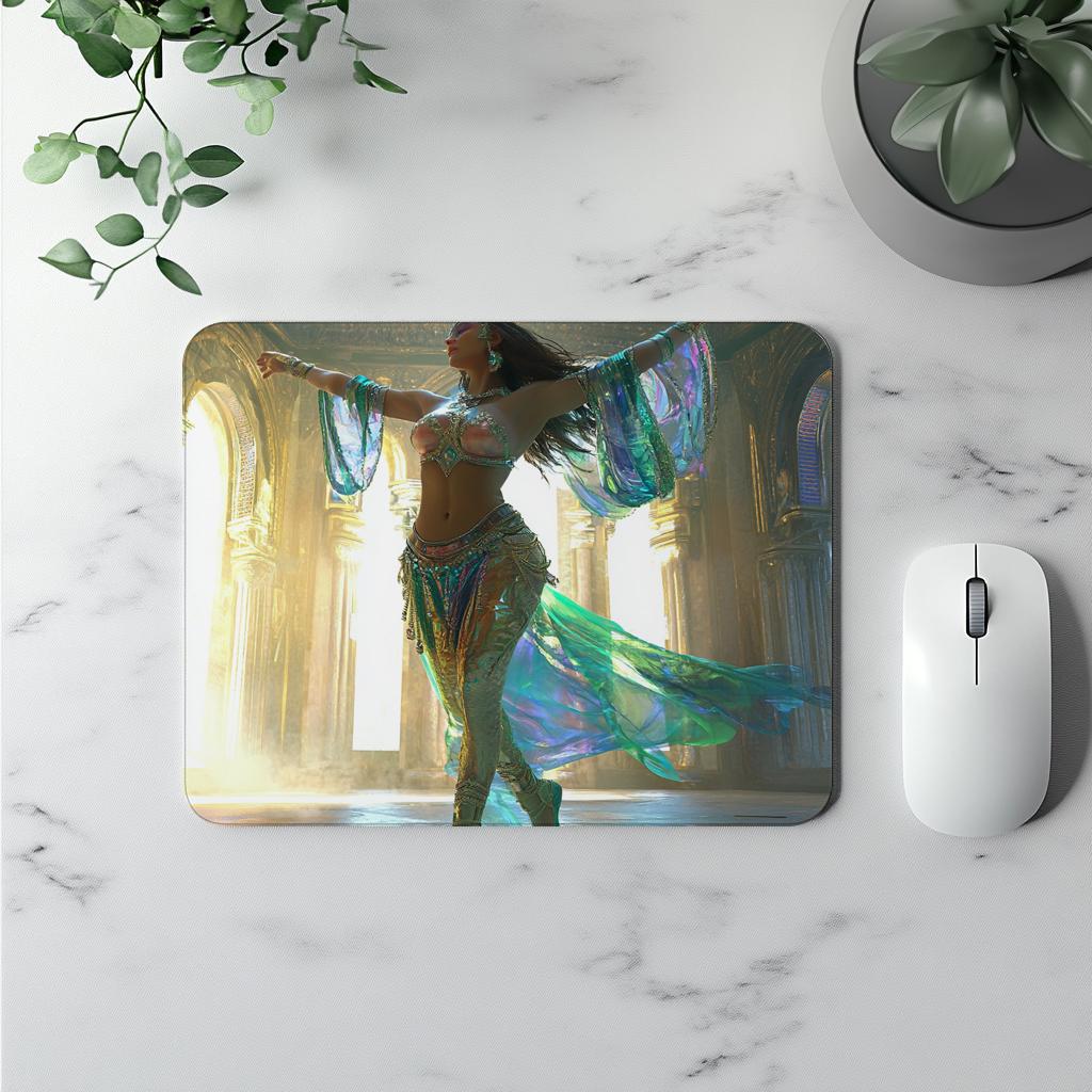 Lost City I Vintage Red - Belly Dance Office Decor