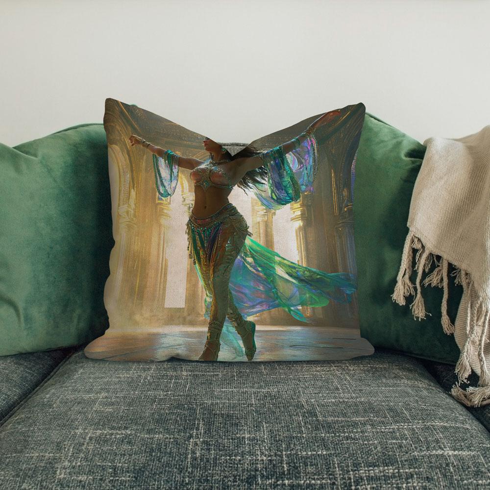 Lost City I Belly Dance Throw Pillow 18 in x 18 in