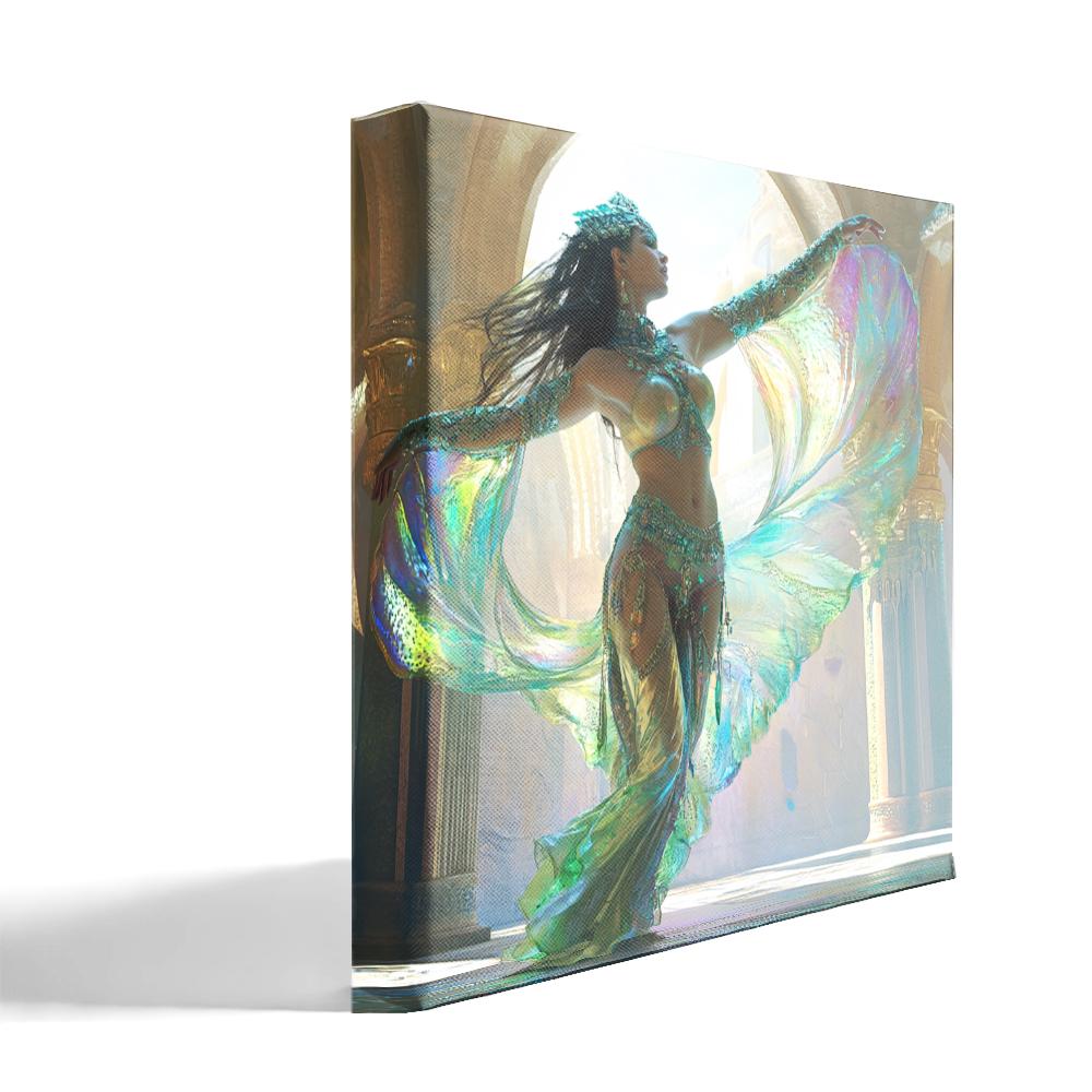 Lost City II Belly Dance Canvas Art 16 in x 16 in