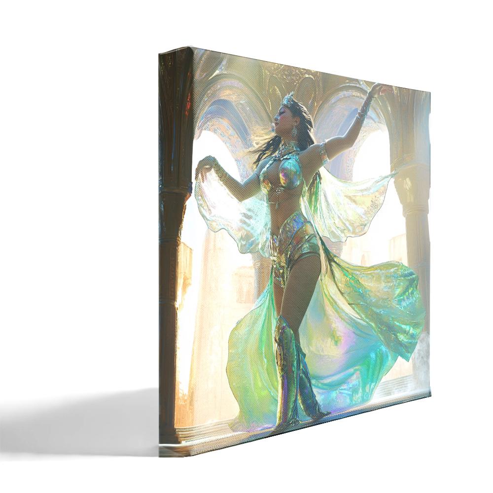 Lost City III Belly Dance Canvas Art 16 in x 16 in