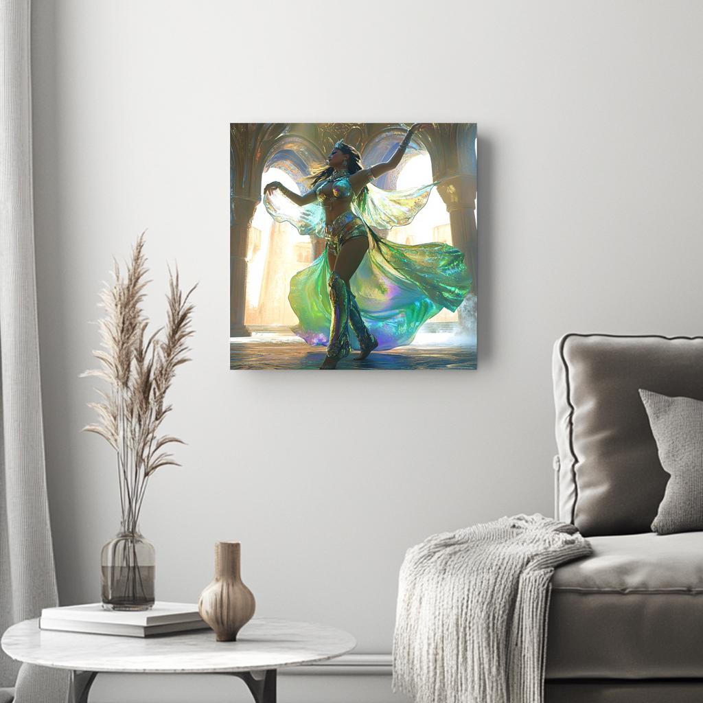 Lost City III Belly Dance Canvas Art 16 in x 16 in