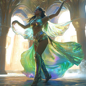 Lost City III Vintage Red - Belly Dance Art Download