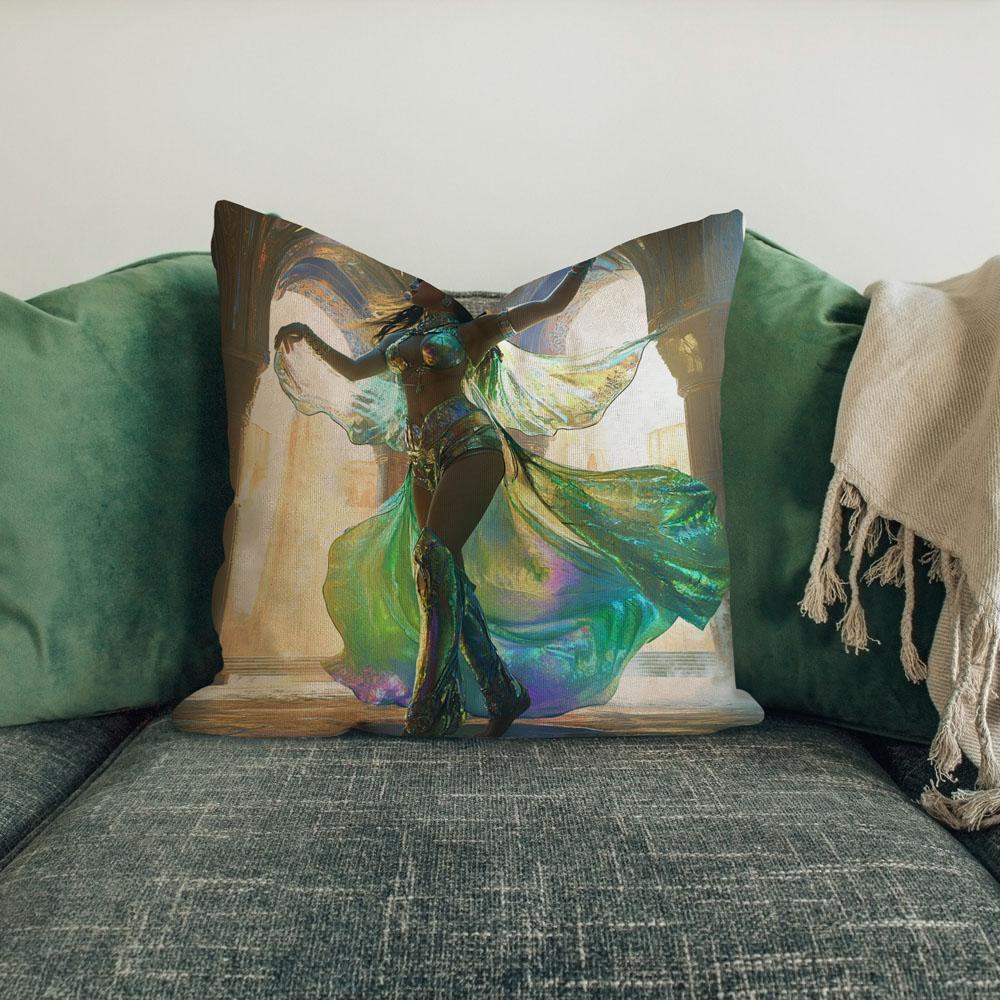 Lost City Iii Belly Dance Throw Pillow 18 in x 18 in