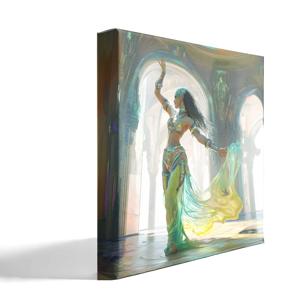Lost City IV Belly Dance Canvas Art 16 in x 16 in