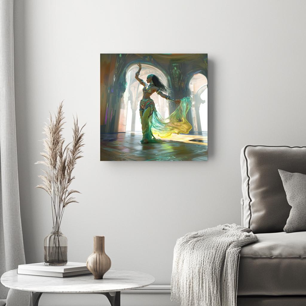 Lost City IV Belly Dance Canvas Art 16 in x 16 in