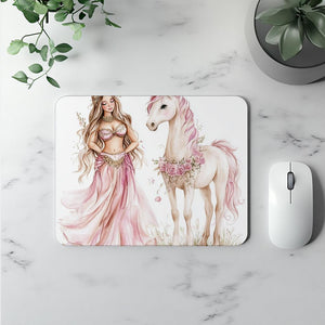 Me and My Unicorn II Watercolor Purple - Belly Dance Office Decor | Mouse Pads