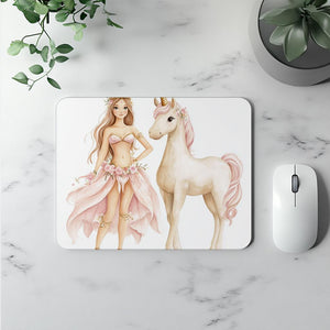 Me and My Unicorn III Watercolor Purple - Belly Dance Office Decor | Mouse Pads