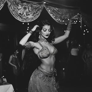 Midcentury Glam I Vintage Red - Belly Dance Art Download