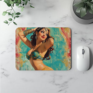 Midcentury Samia I Vintage Red - Belly Dance Office Decor