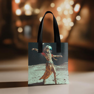 Moon Dance Astronaut II Watercolor Purple - Belly Dance Fashion Tote Bag