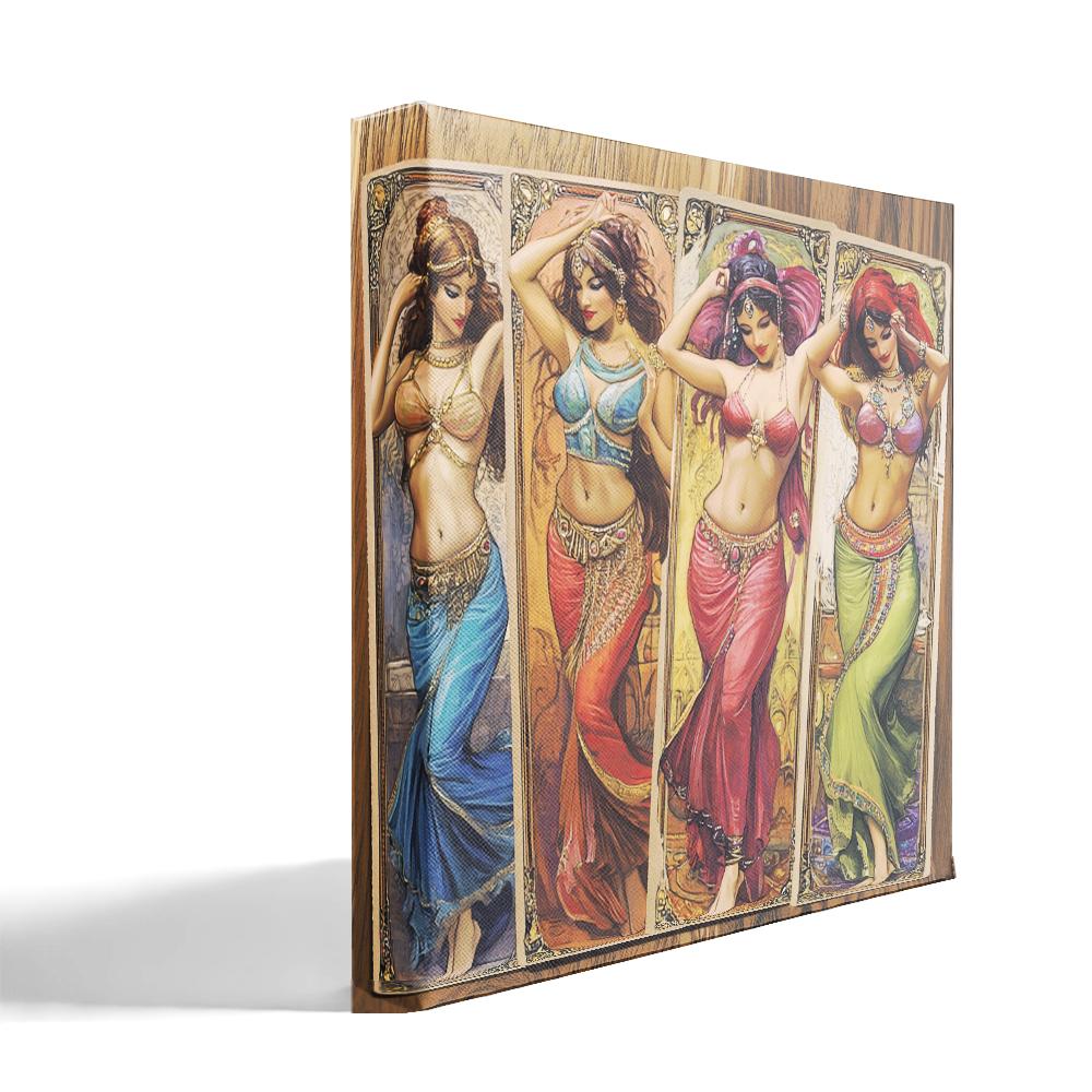 Out of the Tarot I Belly Dance Canvas Art 16 in x 16 in