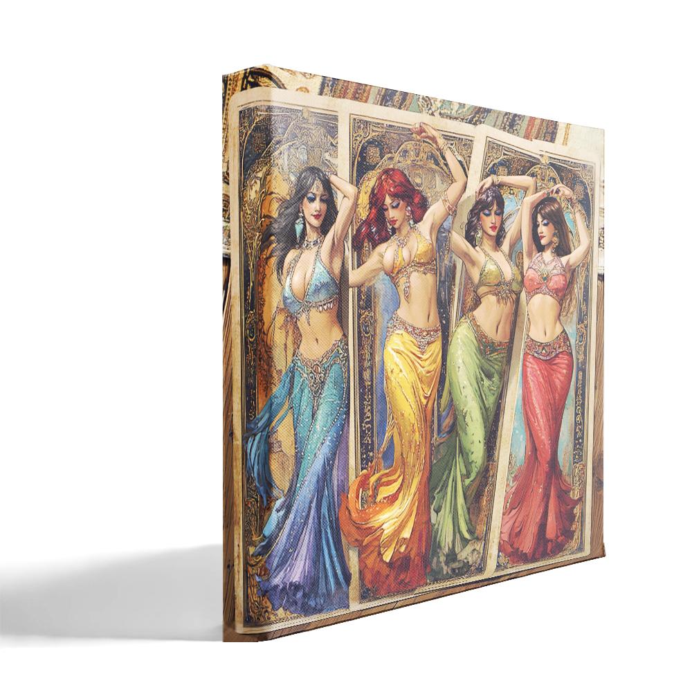 Out of the Tarot III Belly Dance Canvas Art 16 in x 16 in