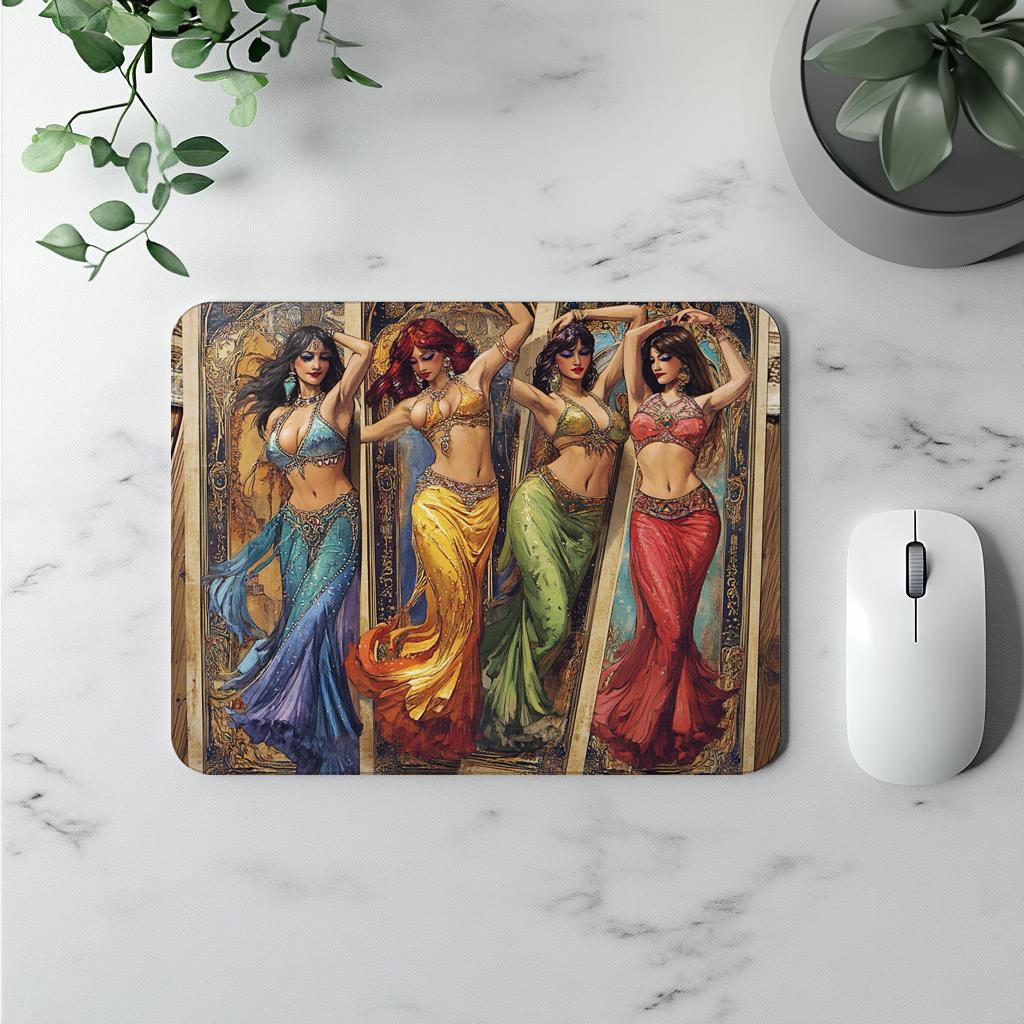 Out of the Tarot III Vintage Red - Belly Dance Office Decor