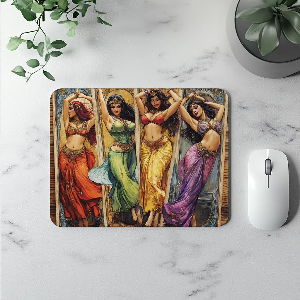 Out of the Tarot IV Vintage Red - Belly Dance Office Decor