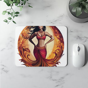 Phoenix Red I Vintage Red - Belly Dance Office Decor