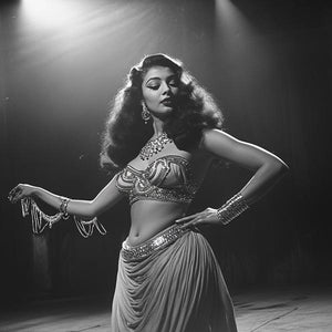 Pure Vintage Egyptian I Watercolor Purple - Belly Dance Art Download